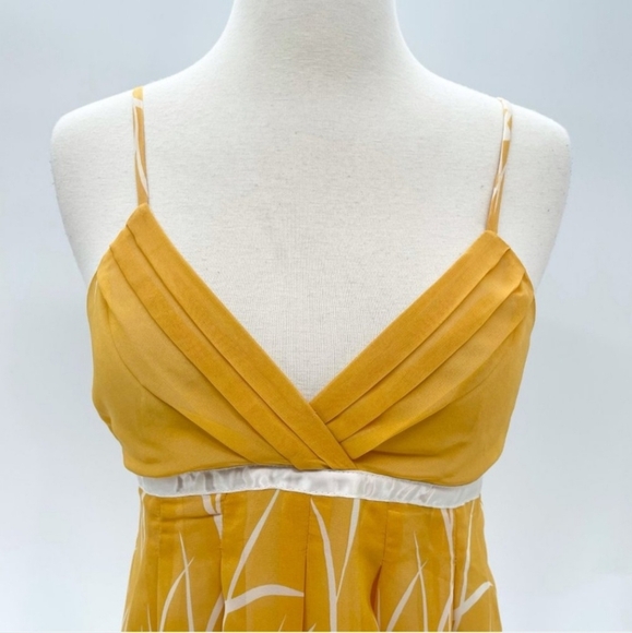 Y2K 2000s Forever 21 ~ Yellow Floral Print Dress ~ Size S - Picture 3 of 5